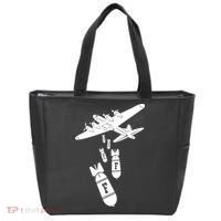Bomber Dropping F Bombs Funny Tote Bag thumb 0