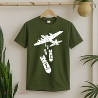 Bomber Dropping F Bombs Funny T-Shirt thumb 2