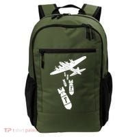 Bomber Dropping F Bombs Funny Backpack thumb 0