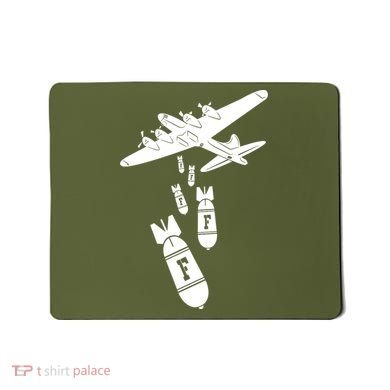 Bomber Dropping F Bombs Funny Mousepad