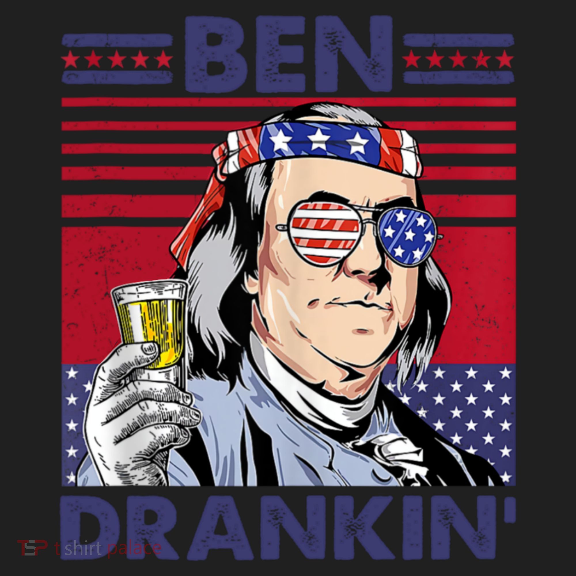 Ben Drankin Funny 4th Of July Drinking Presidents Women's Sweatshirt