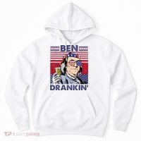 Ben Drankin Funny 4th Of July Drinking Presidents Hoodie thumb 0