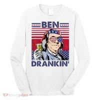 Ben Drankin Funny 4th Of July Drinking Presidents Long Sleeve Shirt thumb 0