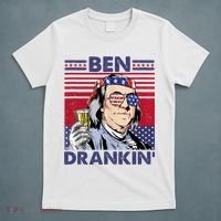 Ben Drankin Funny 4th Of July Drinking Presidents T-Shirt thumb 5