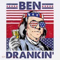 Ben Drankin Funny 4th Of July Drinking Presidents T-Shirt thumb 7