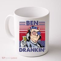 Ben Drankin Funny 4th Of July Drinking Presidents Coffee Mug thumb 0