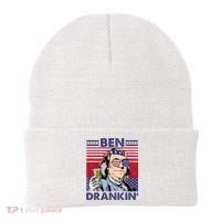 Ben Drankin Funny 4th Of July Drinking Presidents Beanie thumb 0