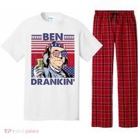Ben Drankin Funny 4th Of July Drinking Presidents Pajama Set thumb 0