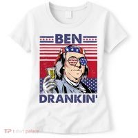 Ben Drankin Funny 4th Of July Drinking Presidents Women's T-Shirt thumb 0