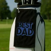 Best Dad Father's Day Gift Golf Towel thumb 2