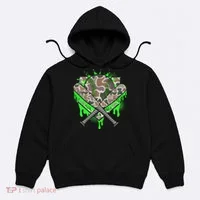Baseball Drip For Ice Cream Dripping Baseball Camo Hoodie thumb 0