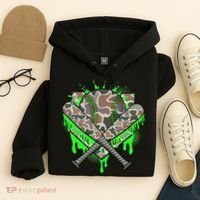 Baseball Drip For Ice Cream Dripping Baseball Camo Hoodie thumb 4