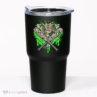 Baseball Drip For Ice Cream Dripping Baseball Camo Tumbler thumb 0