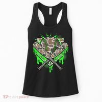 Baseball Drip For Ice Cream Dripping Baseball Camo Women's Tank Top thumb 0