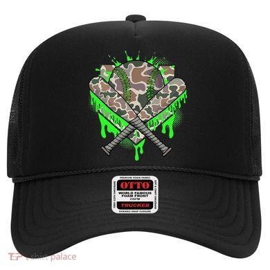 Baseball Drip For Ice Cream Dripping Baseball Camo Hat
