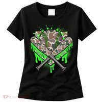 Baseball Drip For Ice Cream Dripping Baseball Camo Women's T-Shirt thumb 0