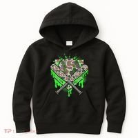 Baseball Drip For Ice Cream Dripping Baseball Camo Kids Hoodie thumb 0