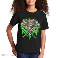 Baseball Drip For Ice Cream Dripping Baseball Camo Kids T-Shirt thumb 2