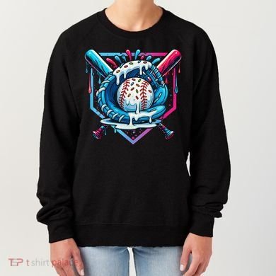 Baseball Drip For Ice Cream Drip Baseball Women's Sweatshirt
