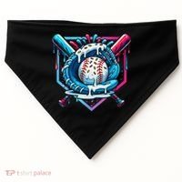 Baseball Drip For Ice Cream Drip Baseball USA-Made Doggie Bandana thumb 0