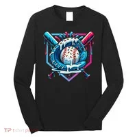 Baseball Drip For Ice Cream Drip Baseball Long Sleeve Shirt thumb 0