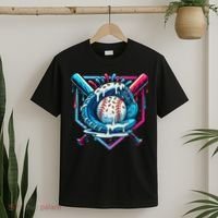 Baseball Drip For Ice Cream Drip Baseball T-Shirt thumb 2