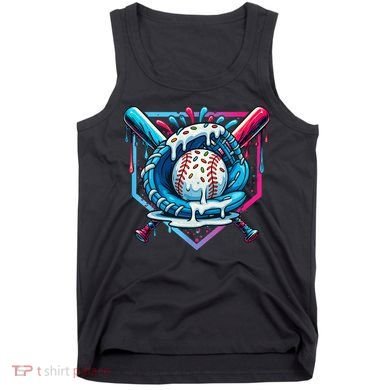 Baseball Drip For Ice Cream Drip Baseball Tank Top