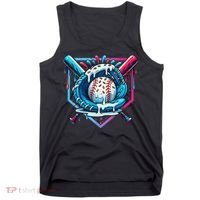 Baseball Drip For Ice Cream Drip Baseball Tank Top thumb 0