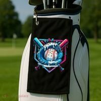Baseball Drip For Ice Cream Drip Baseball Golf Towel thumb 2