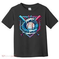 Baseball Drip For Ice Cream Drip Baseball Toddler T-Shirt thumb 0