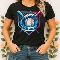 Baseball Drip For Ice Cream Drip Baseball Women's T-Shirt thumb 2