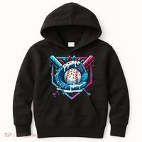 Baseball Drip For Ice Cream Drip Baseball Kids Hoodie thumb 0