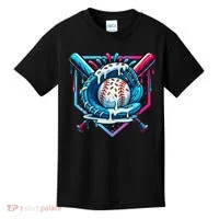 Baseball Drip For Ice Cream Drip Baseball Kids T-Shirt thumb 0
