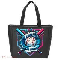 Baseball Drip For Ice Cream Drip Baseball Tote Bag thumb 0