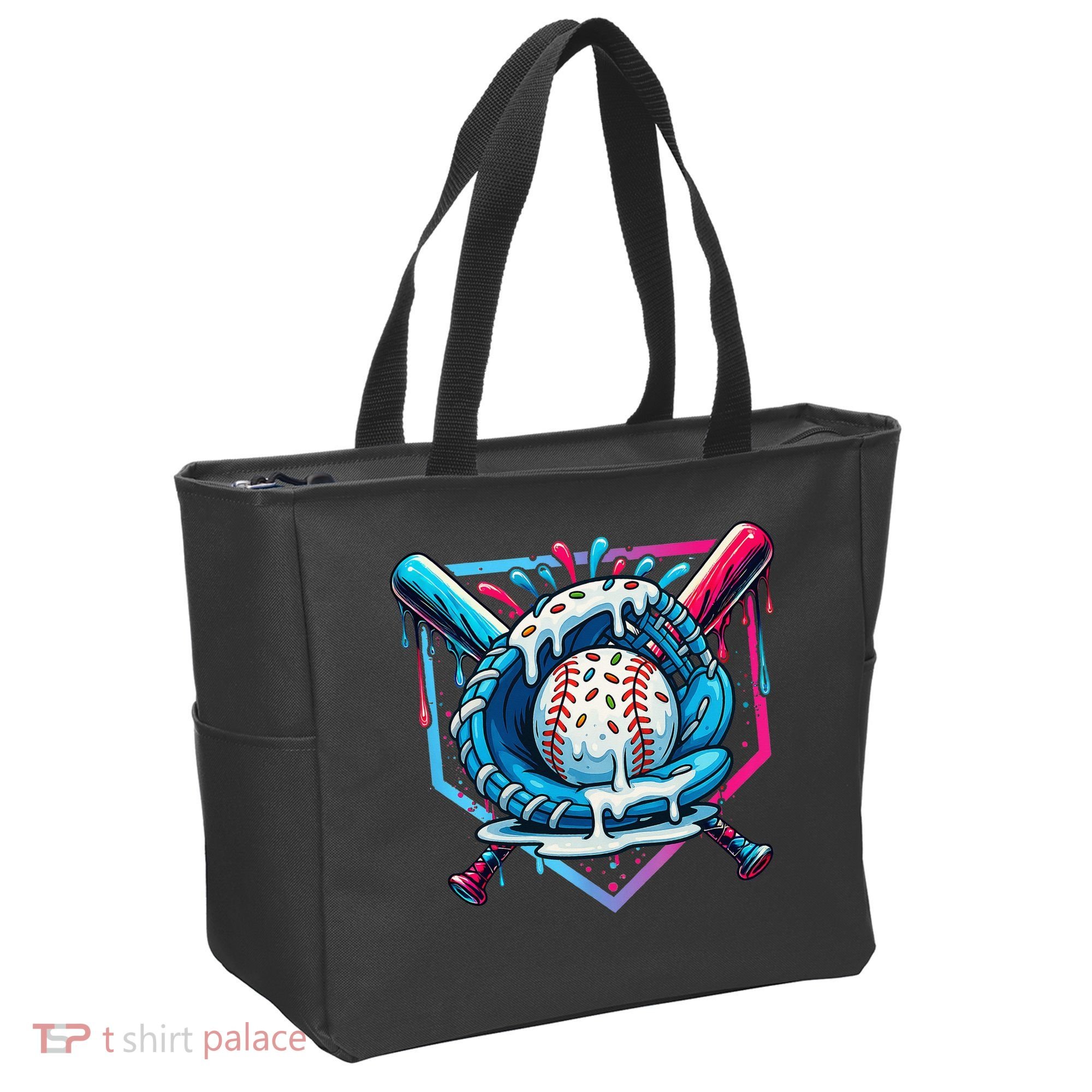 Baseball Drip For Ice Cream Drip Baseball Tote Bag