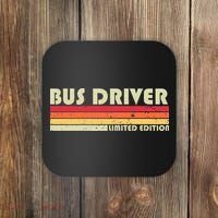 BUS DRIVER Funny Job Title Profession Birthday Worker Idea Coaster thumb 0