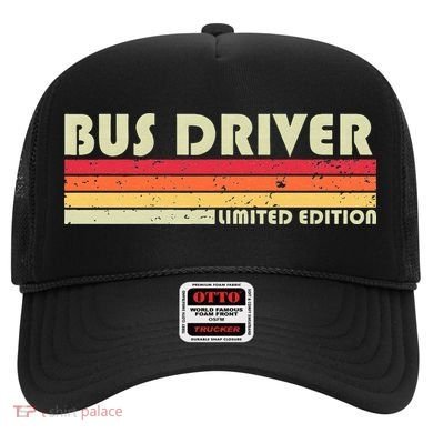 BUS DRIVER Funny Job Title Profession Birthday Worker Idea Hat