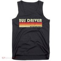 BUS DRIVER Funny Job Title Profession Birthday Worker Idea Tank Top thumb 0