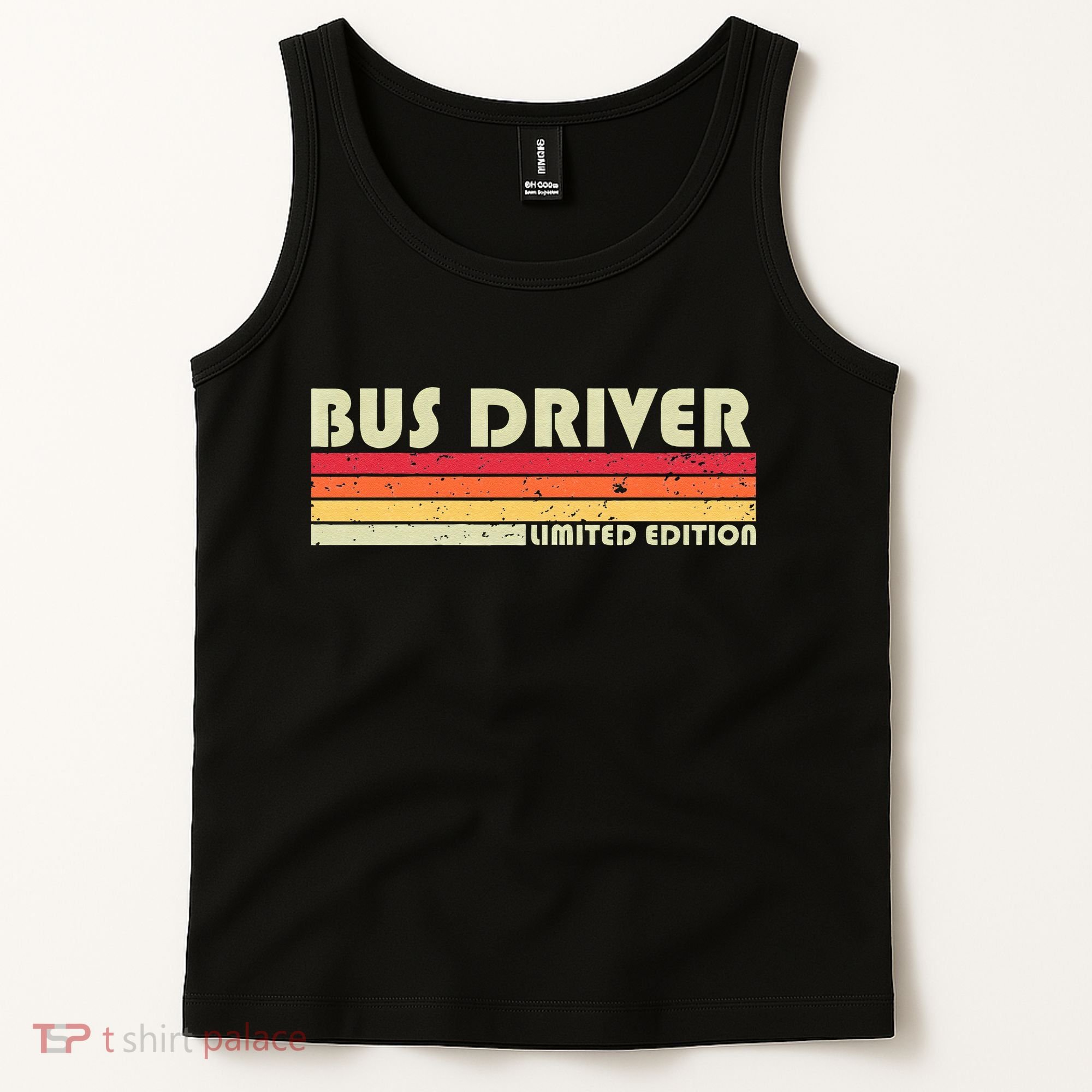 BUS DRIVER Funny Job Title Profession Birthday Worker Idea Tank Top