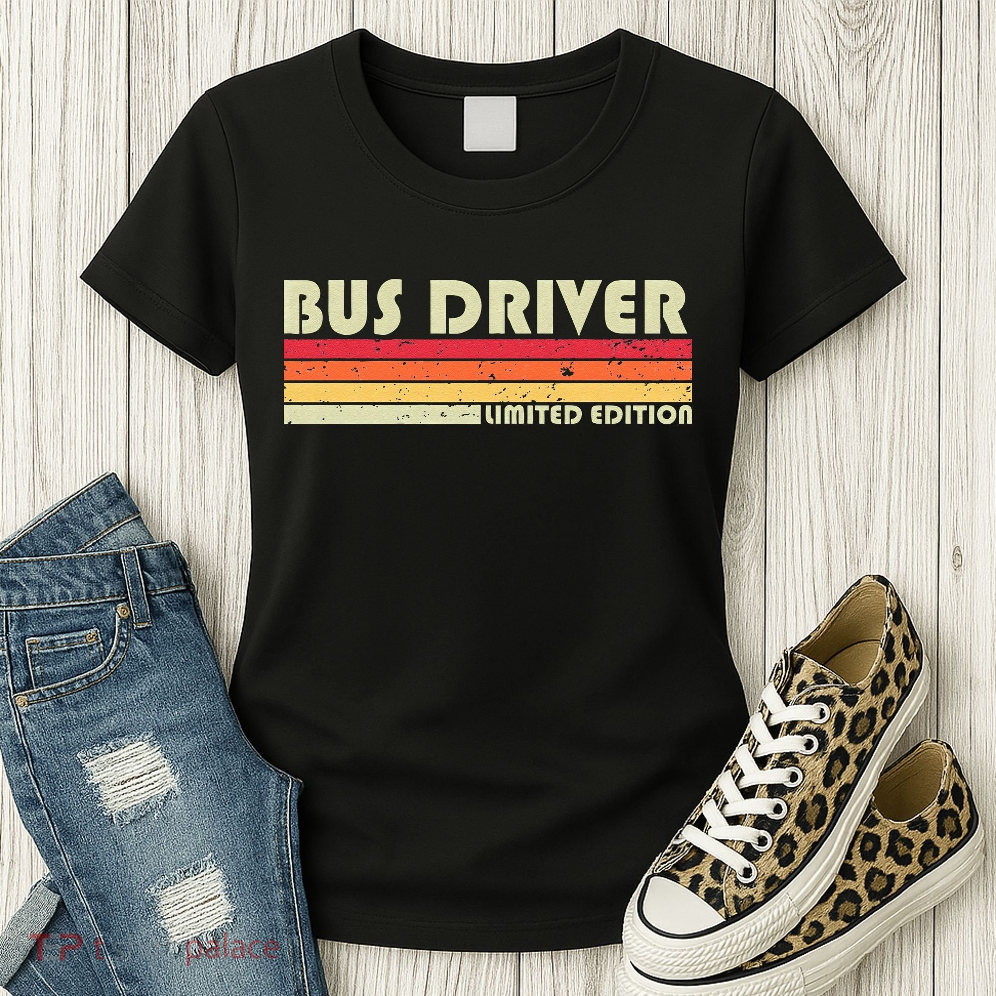 BUS DRIVER Funny Job Title Profession Birthday Worker Idea Women's T-Shirt
