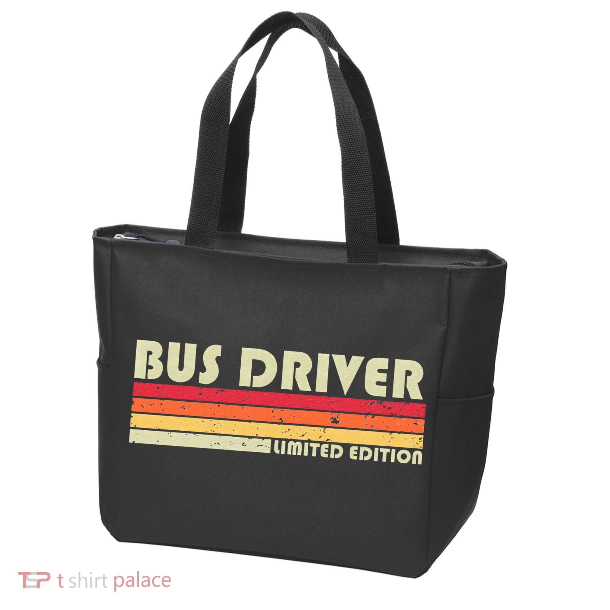 BUS DRIVER Funny Job Title Profession Birthday Worker Idea Tote Bag
