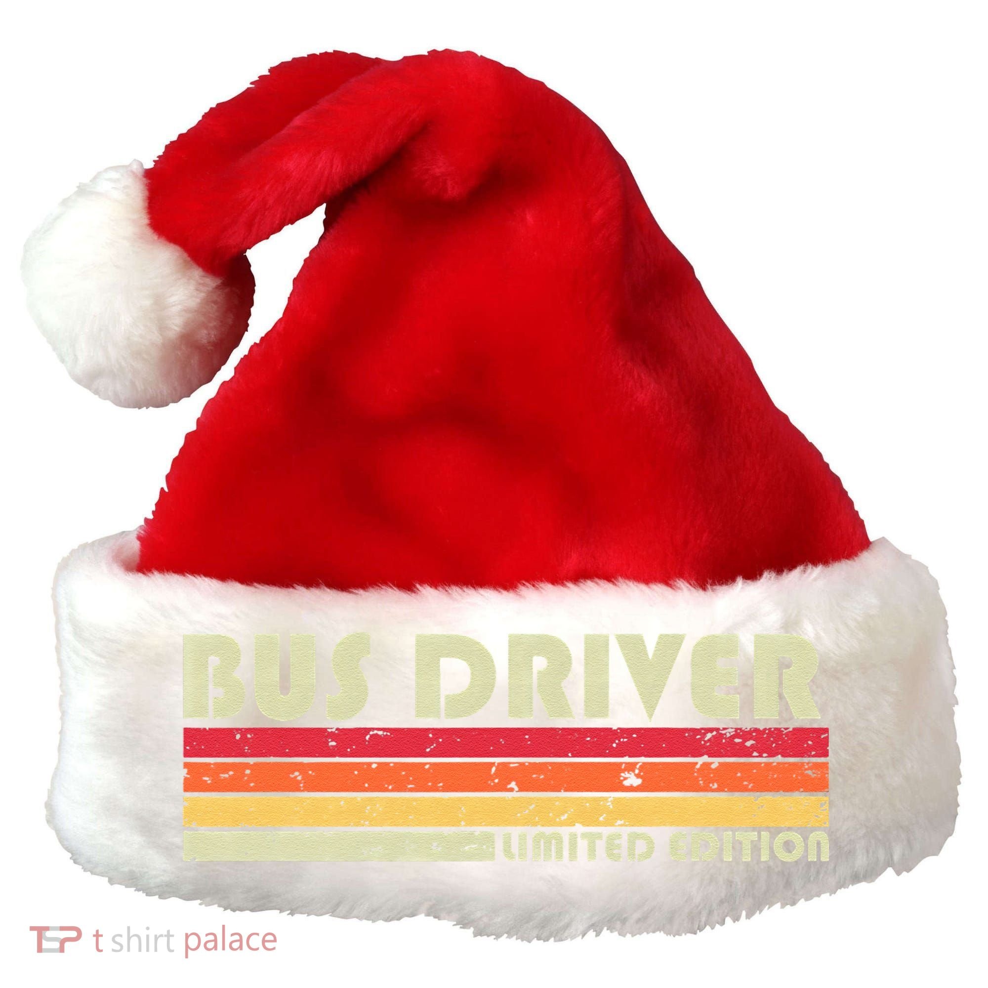BUS DRIVER Funny Job Title Profession Birthday Worker Idea Santa Hat
