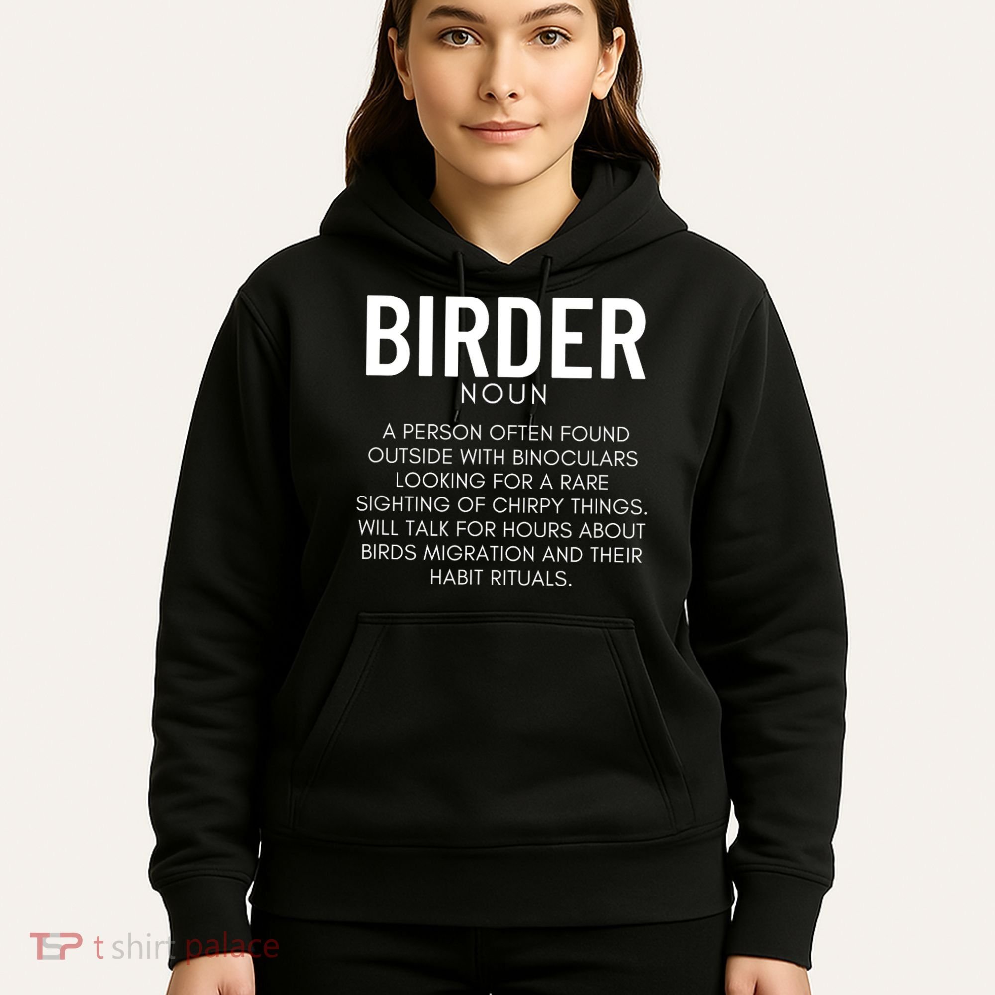 Birder Definition Funny Bird Watching Hoodie