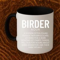 Birder Definition Funny Bird Watching Coffee Mug thumb 2
