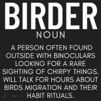 Birder Definition Funny Bird Watching Tumbler thumb 3