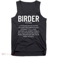 Birder Definition Funny Bird Watching Tank Top thumb 0