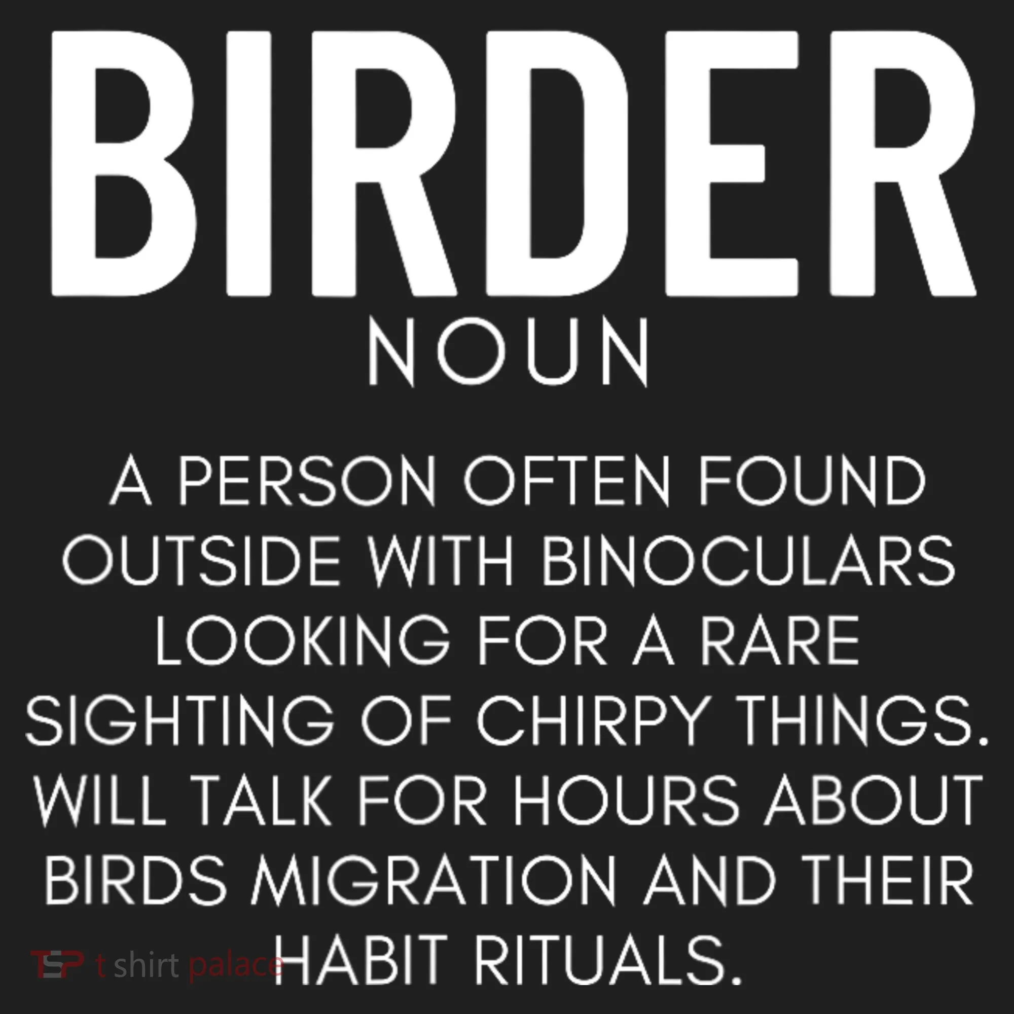Birder Definition Funny Bird Watching Golf Towel