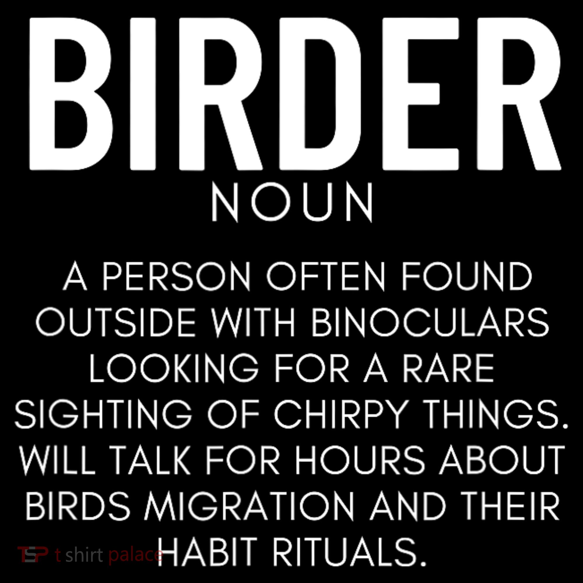 Birder Definition Funny Bird Watching Women's Long Sleeve Shirt