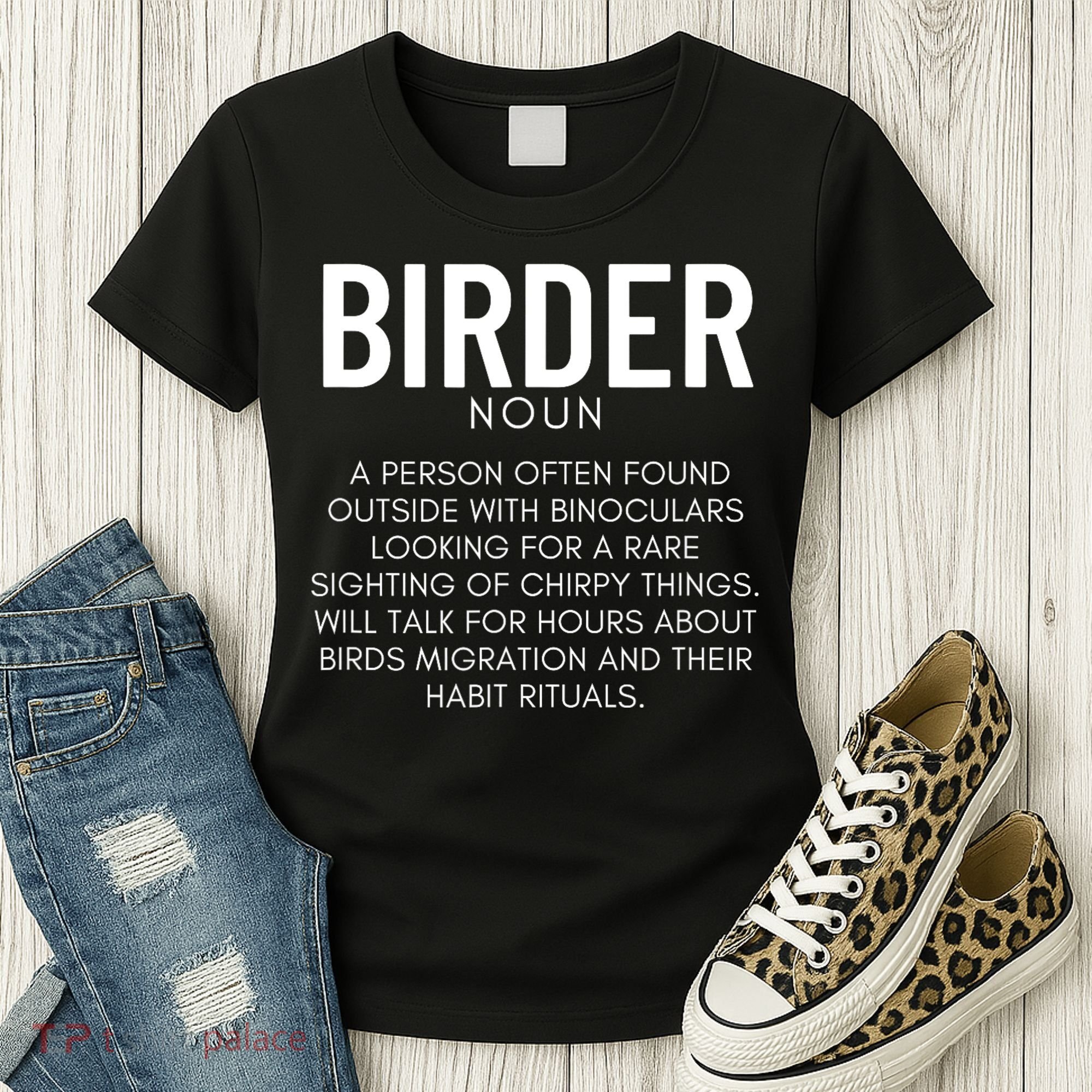 Birder Definition Funny Bird Watching Women's T-Shirt
