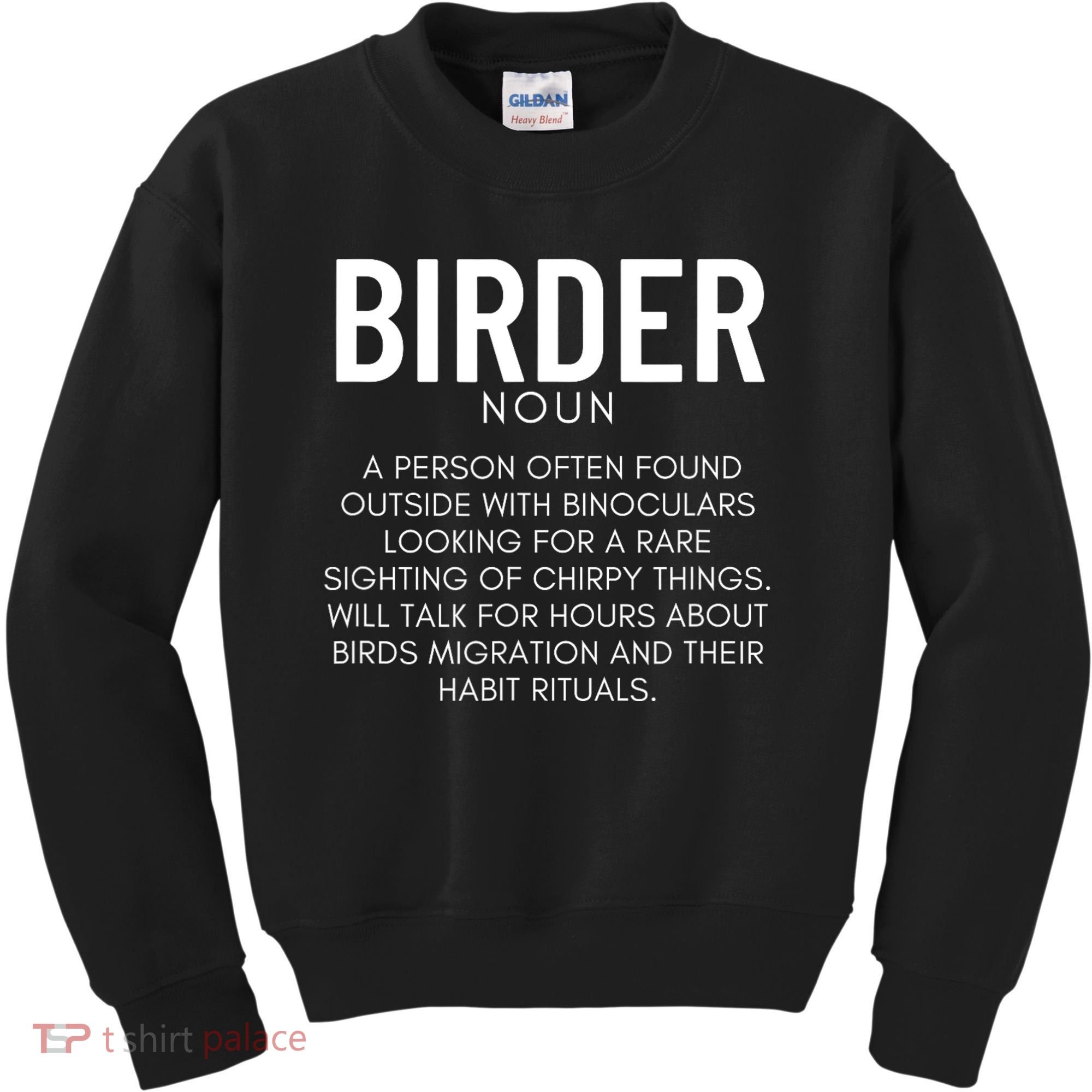 Birder Definition Funny Bird Watching Kids Sweatshirt